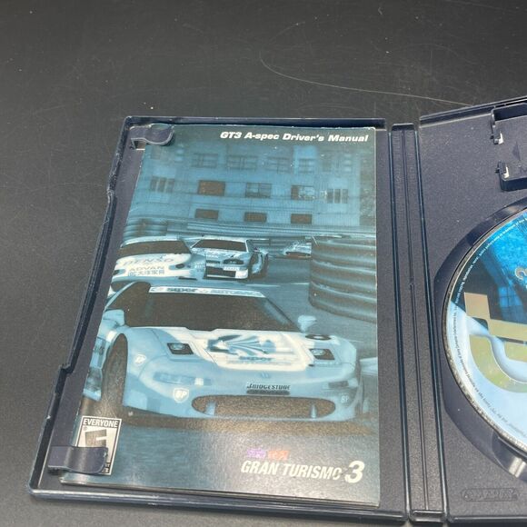 Gran Turismo 3 A-spec PS2 CIB Black‎ Label (Sony PlayStation 2) COMPLETE - Picture 4 of 6